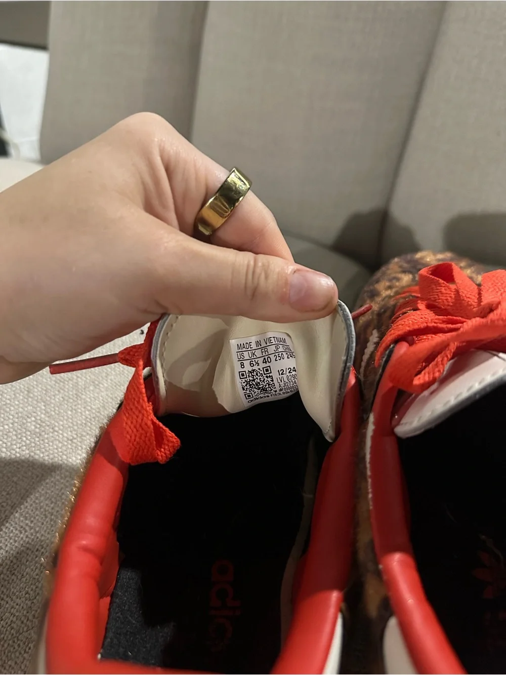 Adidas Red Leopard Samba OG